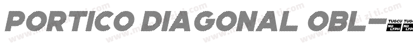 Portico Diagonal Obl字体转换